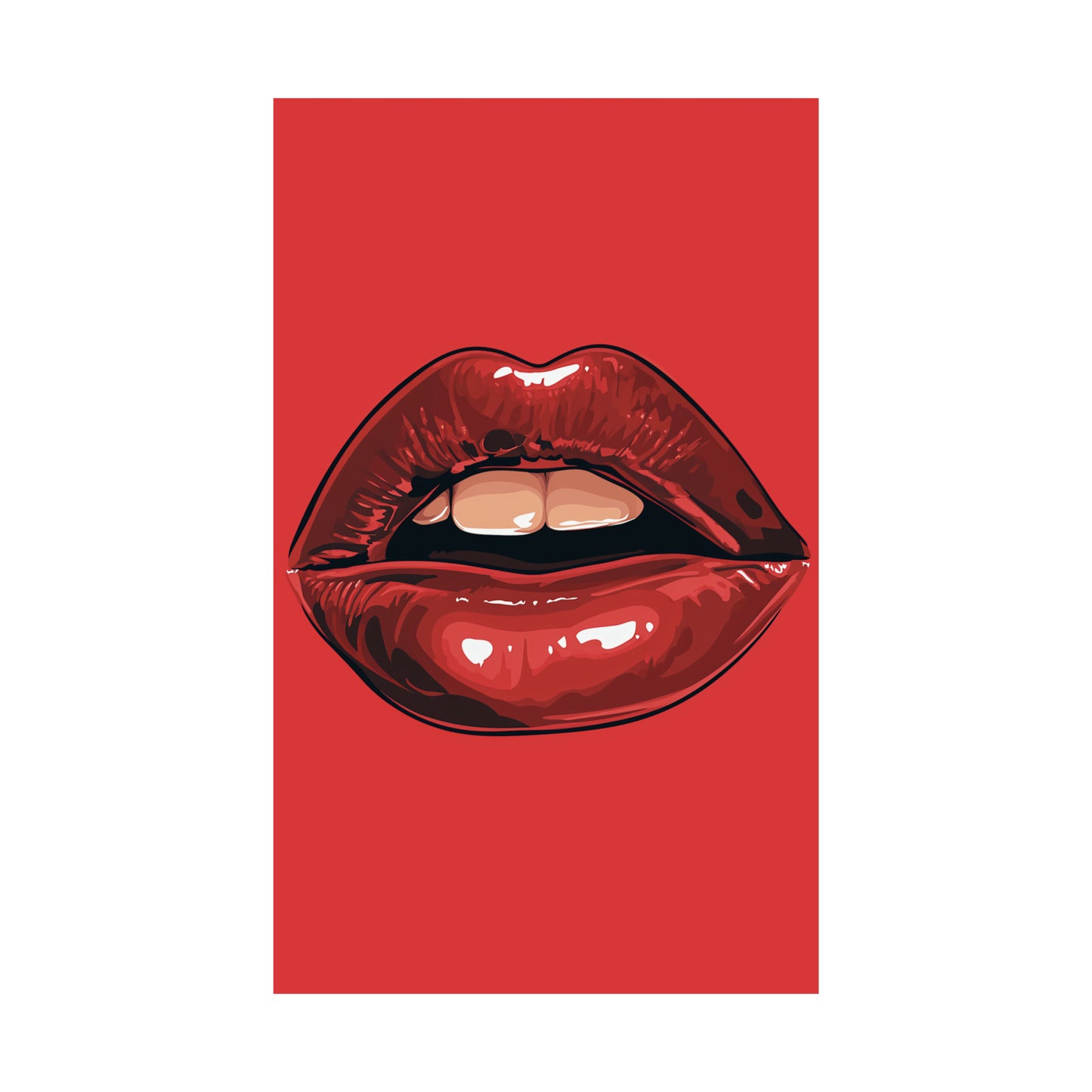 Lips 3 Matte Vertical Posters