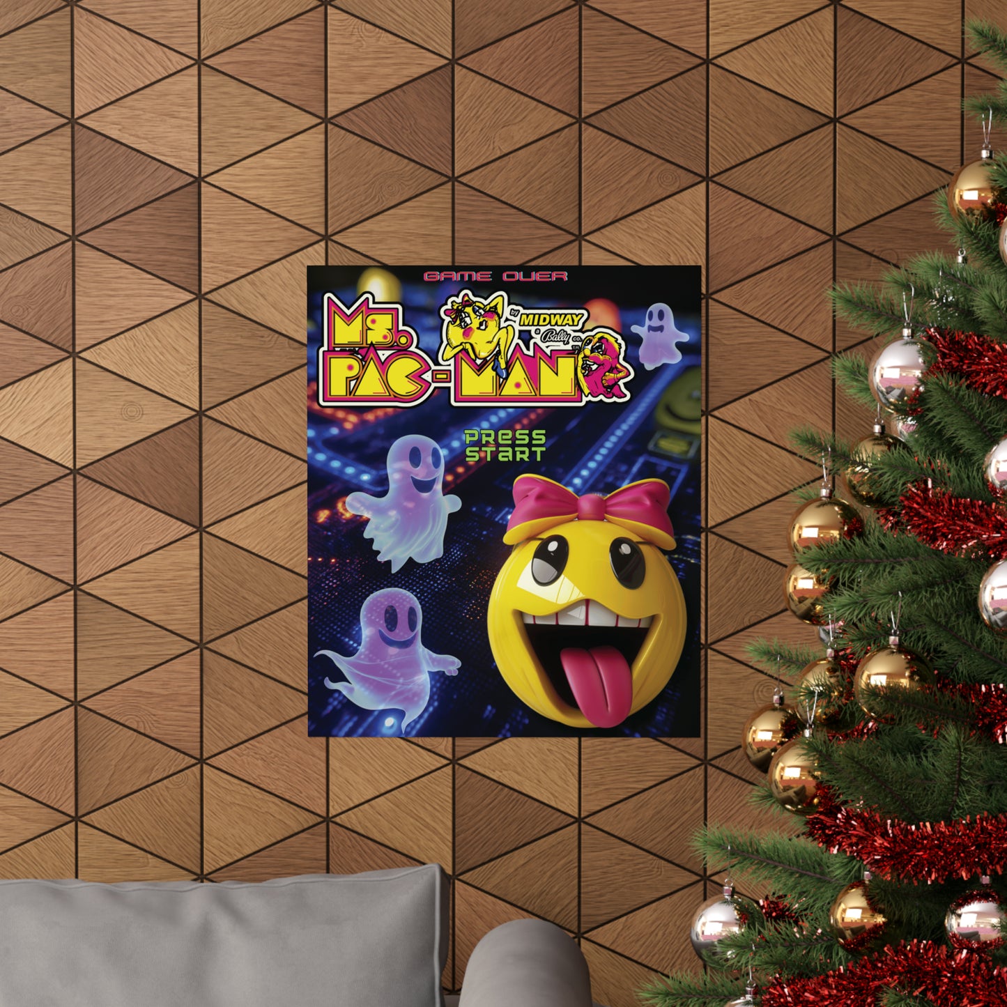 Ms. Pac Man Matte Vertical Posters