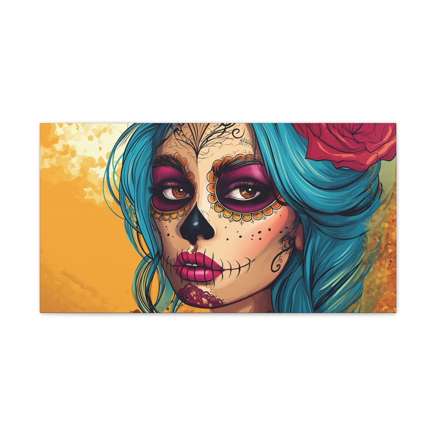 Day of the Dead 16 Canvas Stretched, 0.75"