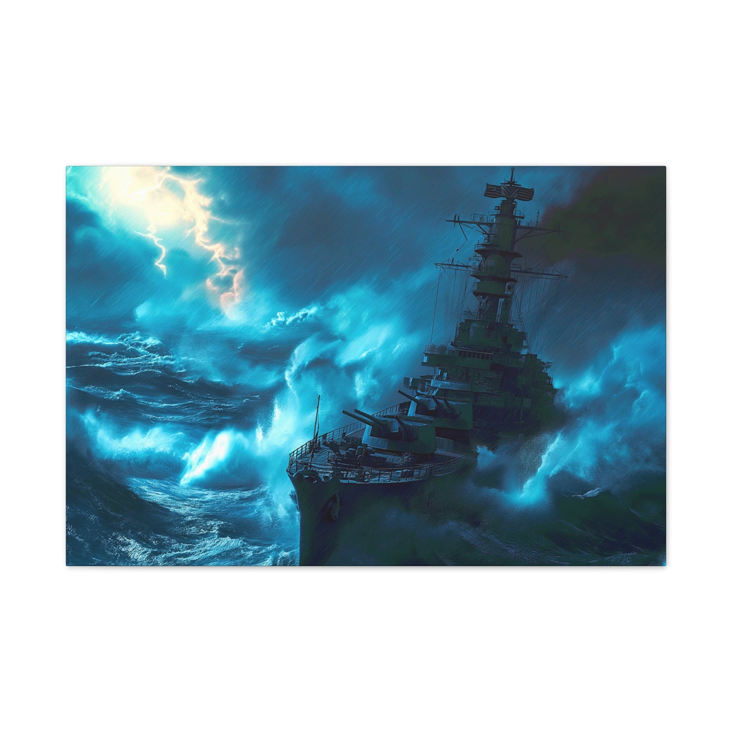 Battleship 1 Canvas Stretched, 0.75"