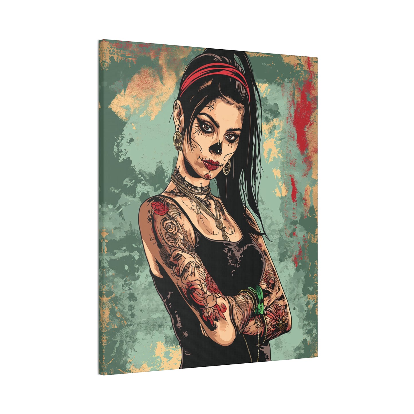 Day of the Dead 2 Canvas Stretched, 0.75"