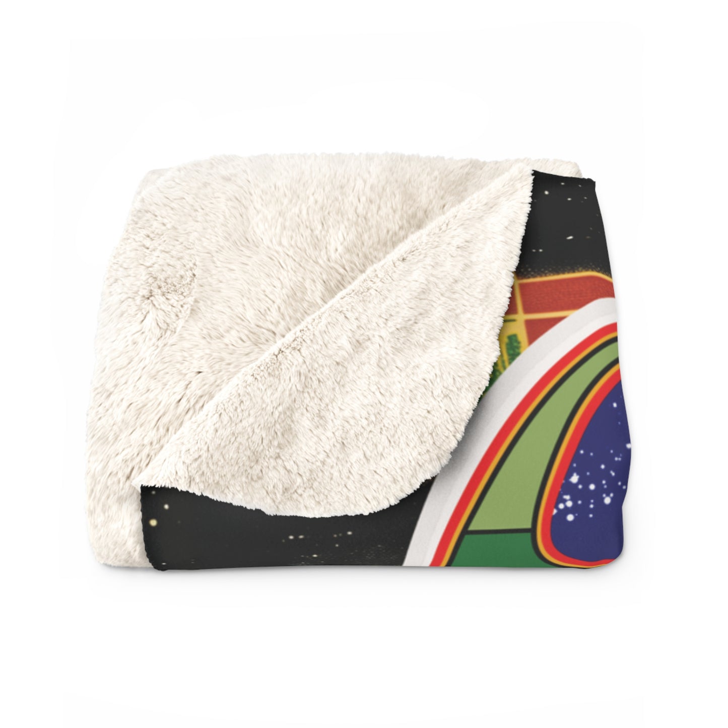 Galaga Sherpa Fleece Blanket