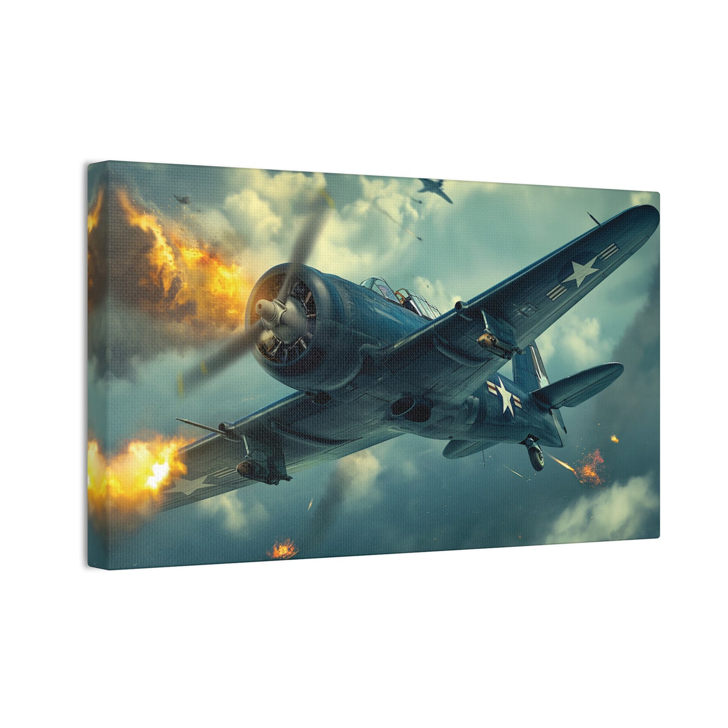 WWII Fighter 1 Canvas Stretched, 0.75"