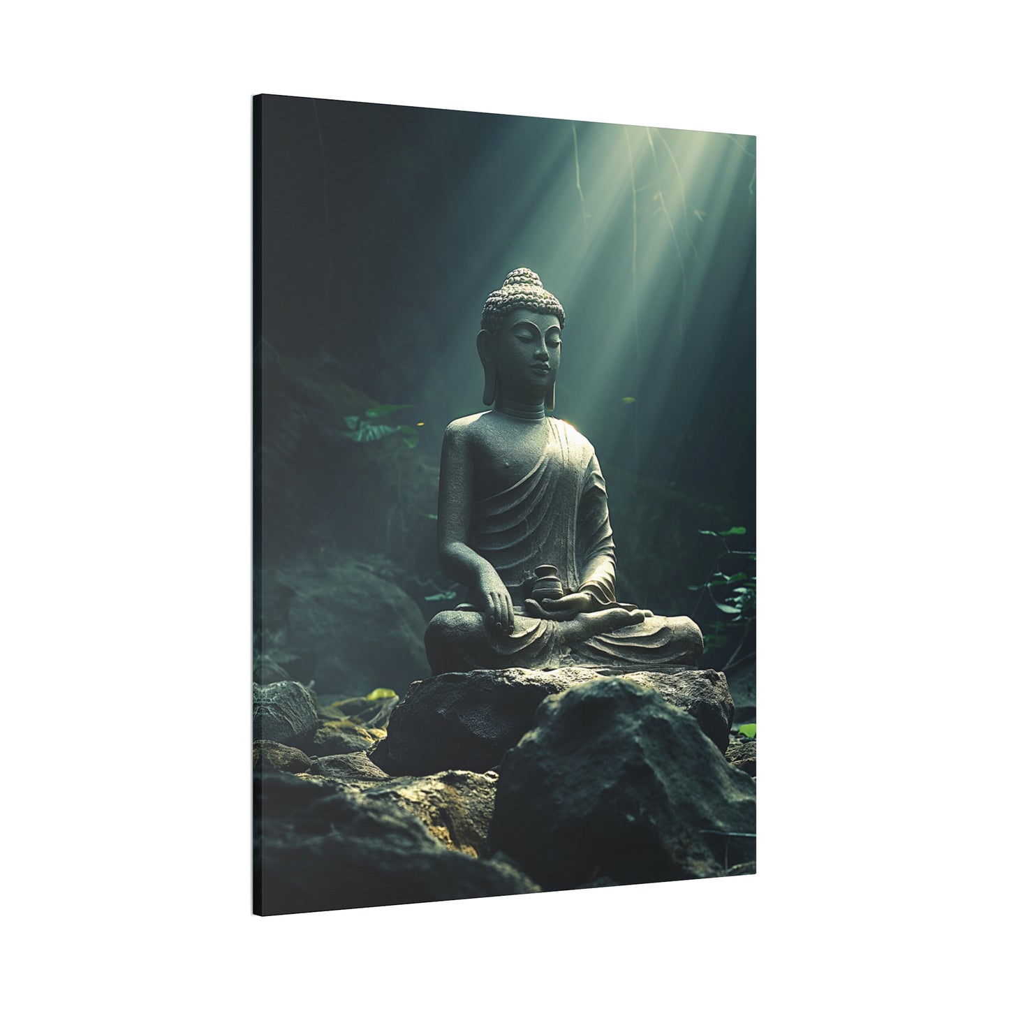 Buddha 50 Canvas Stretched, 0.75"