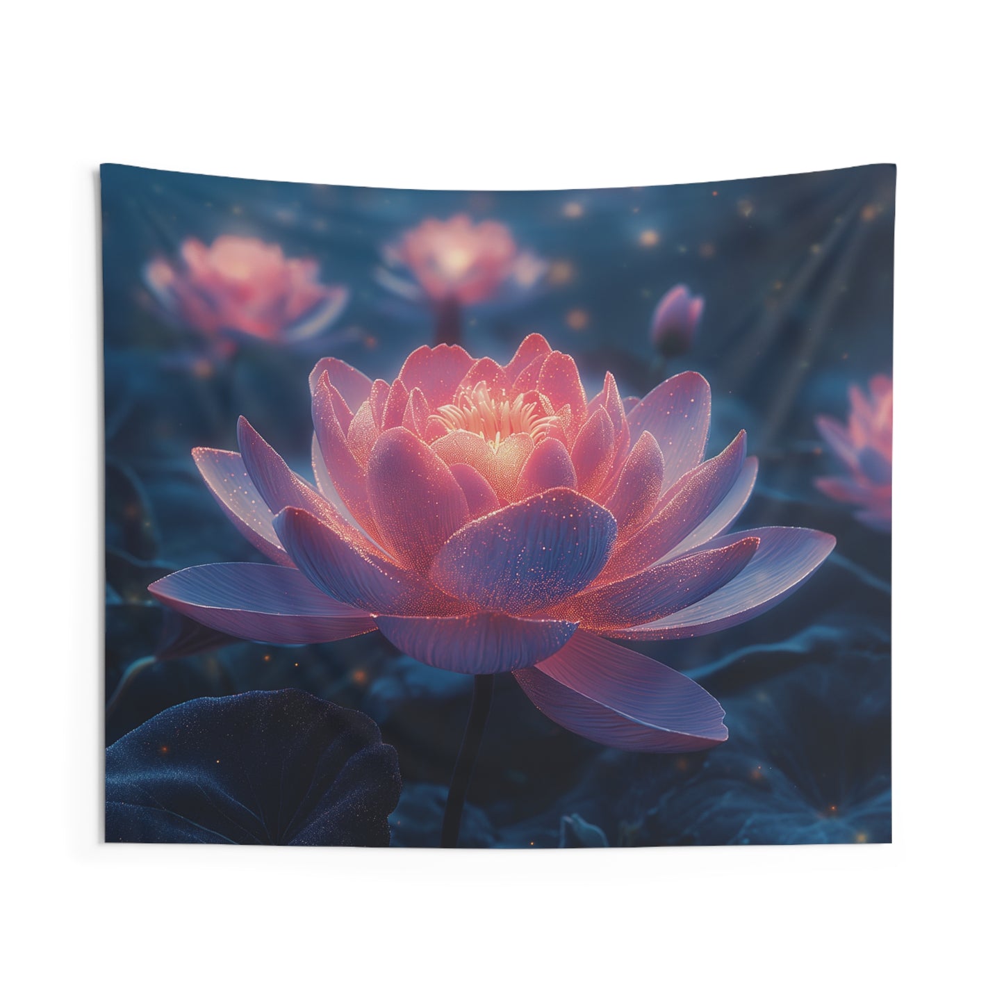 Lotus Flower Indoor Wall Tapestries