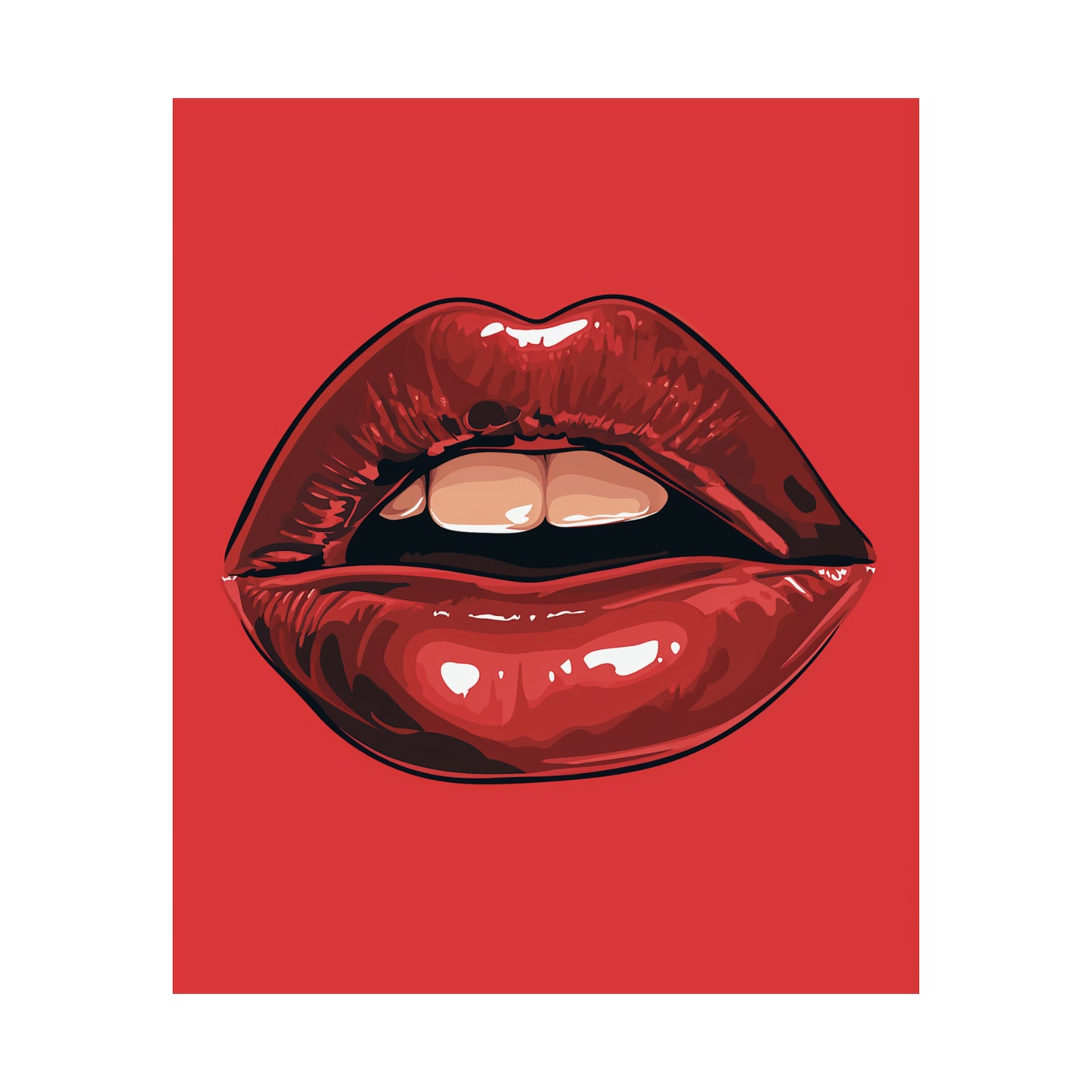 Lips 3 Matte Vertical Posters