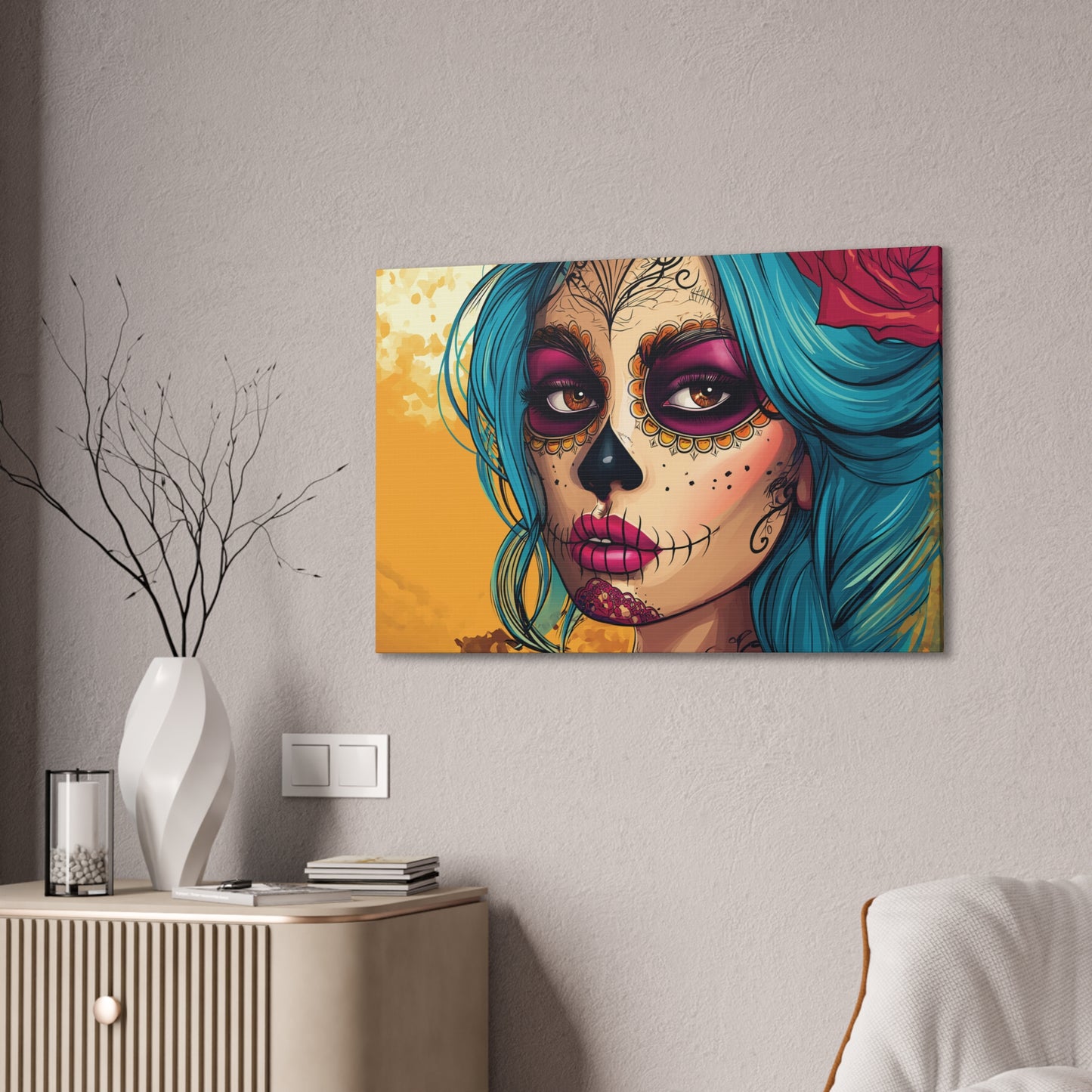 Day of the Dead 16 Canvas Stretched, 0.75"