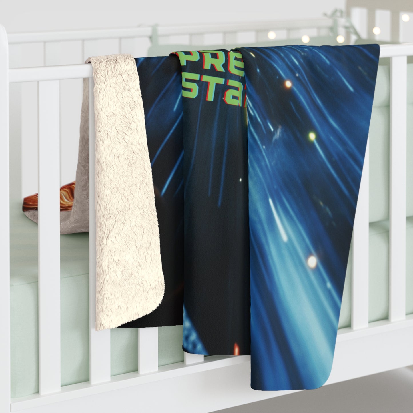 Asteroids Sherpa Fleece Blanket