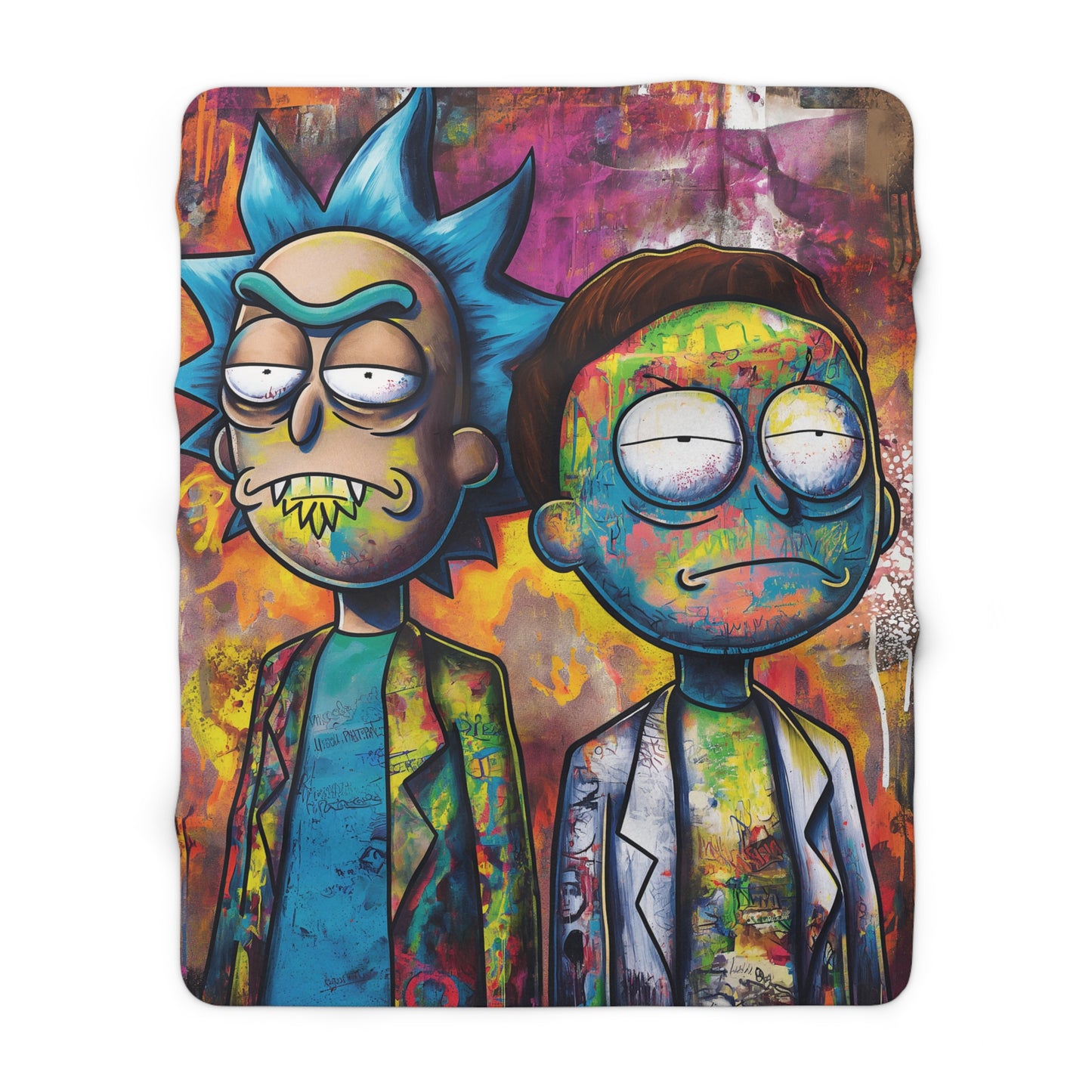 Rick Morty! Sherpa Fleece Blanket