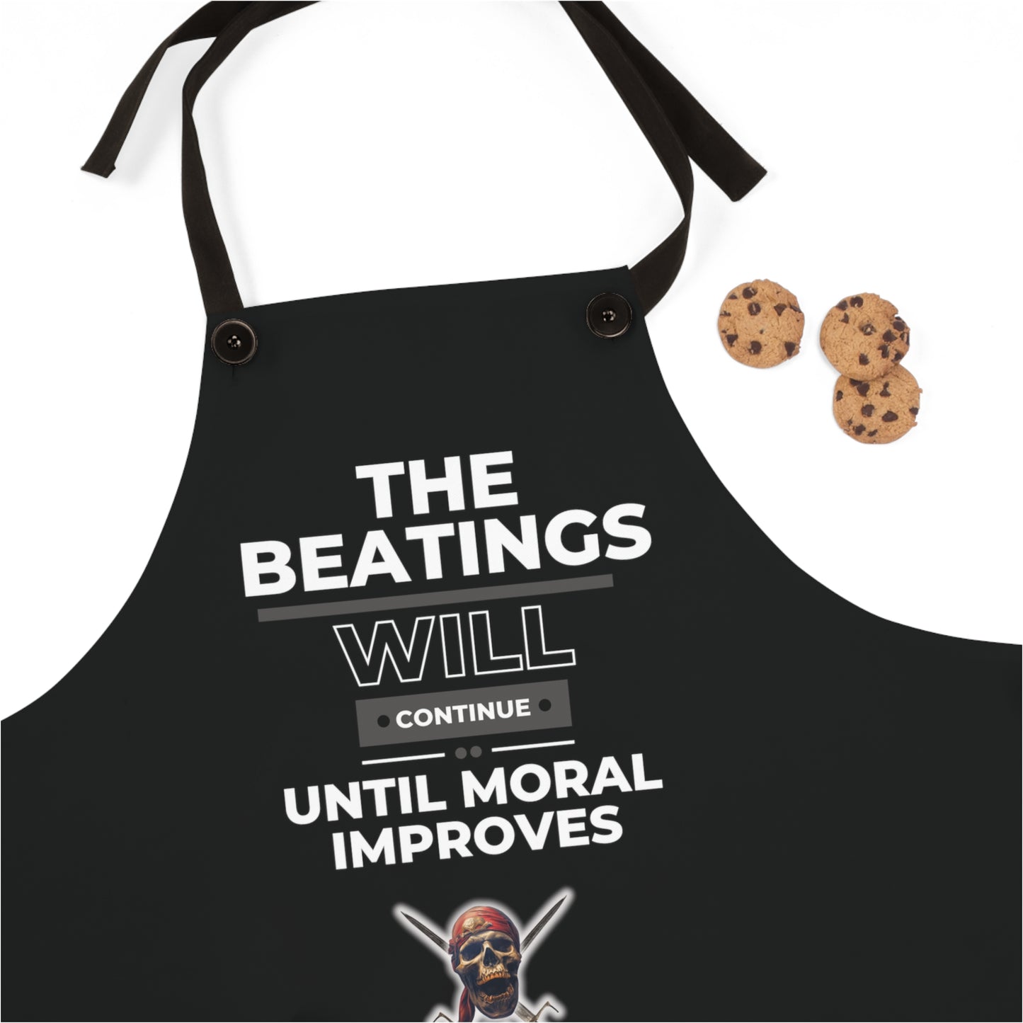 The Beatings Black Continue Apron (AOP)