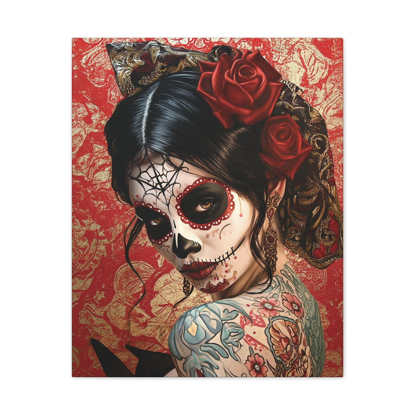 Day of the Dead 3 Canvas Stretched, 0.75"