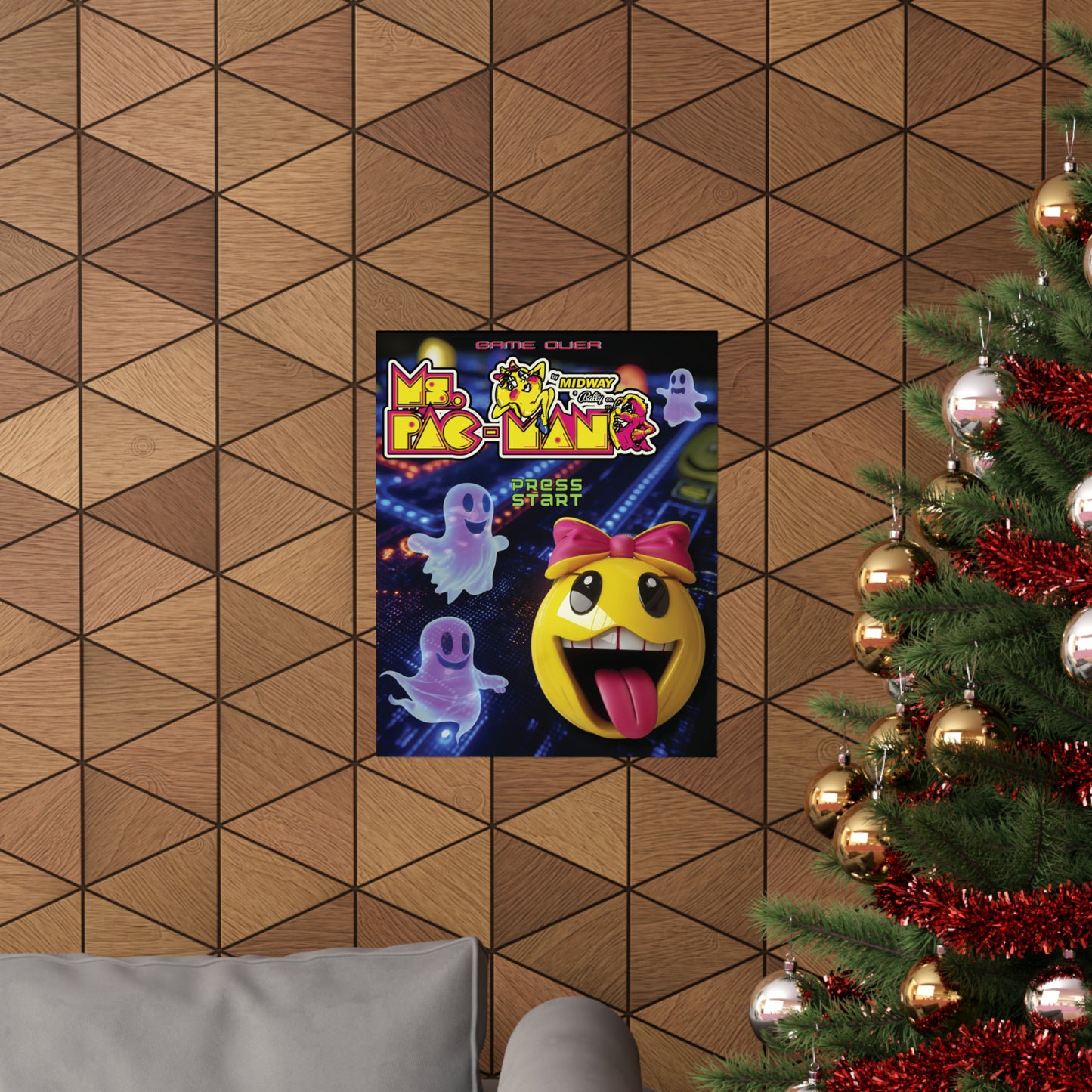 Ms. Pac Man Matte Vertical Posters