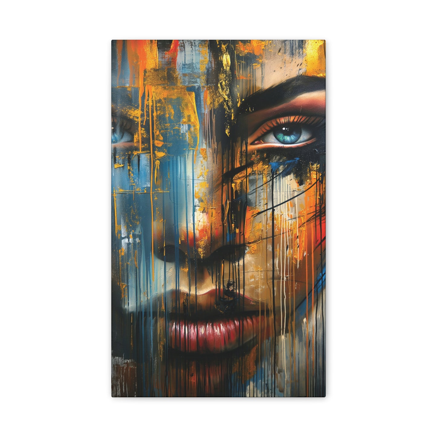 Graffiti Girl 1 Canvas Stretched, 0.75"