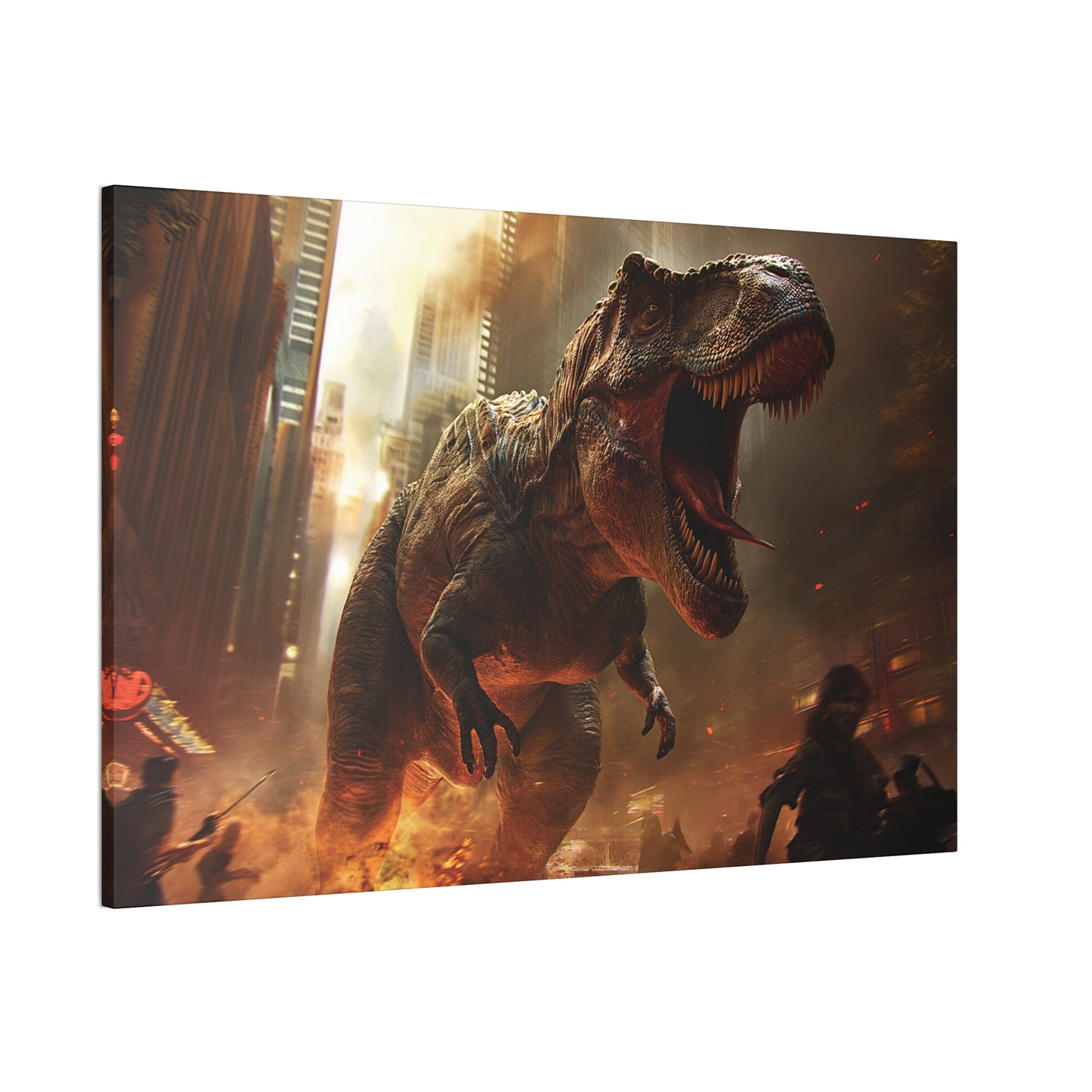 T-Rex Terror 1 Canvas Stretched, 0.75"