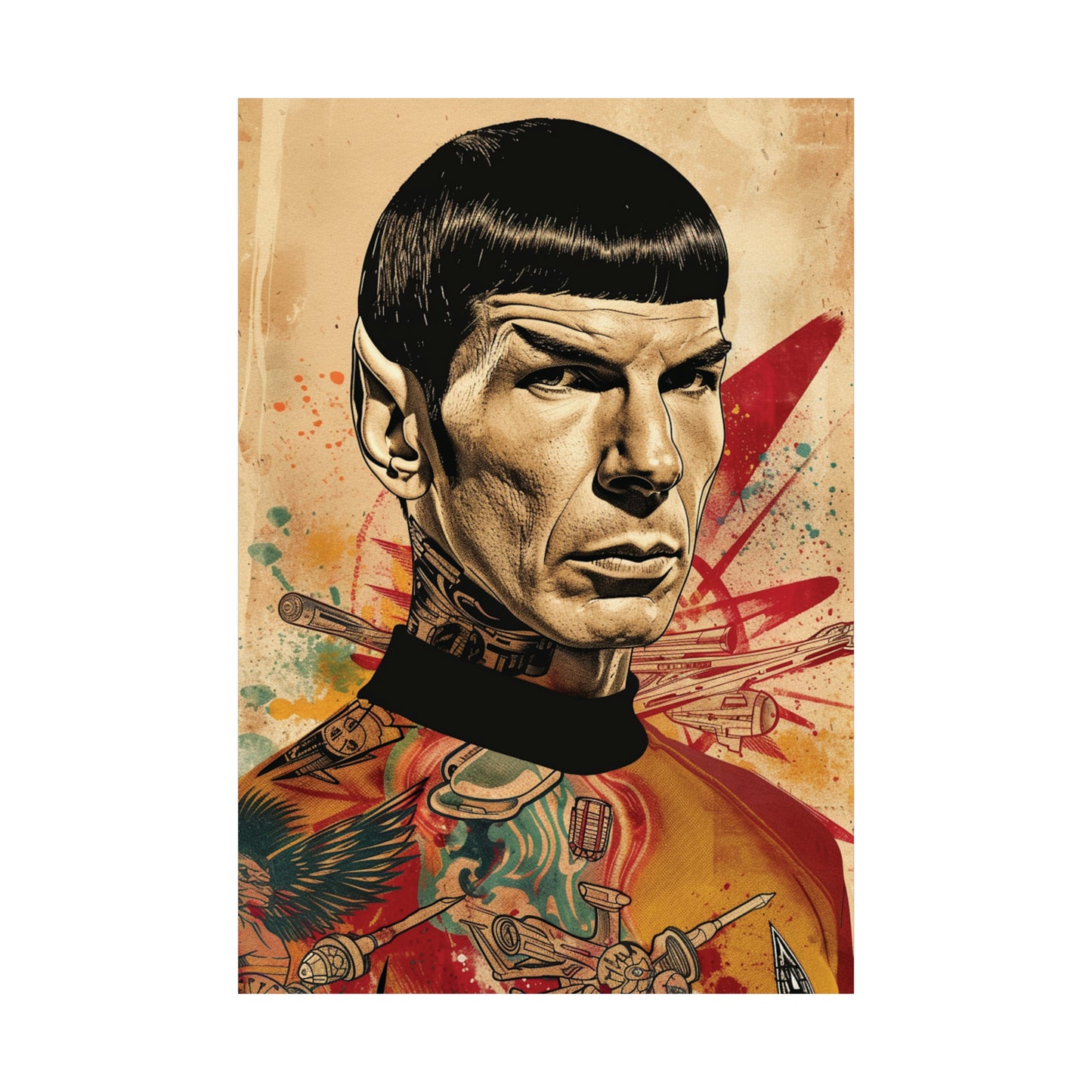 Spock 1 Matte Vertical Posters