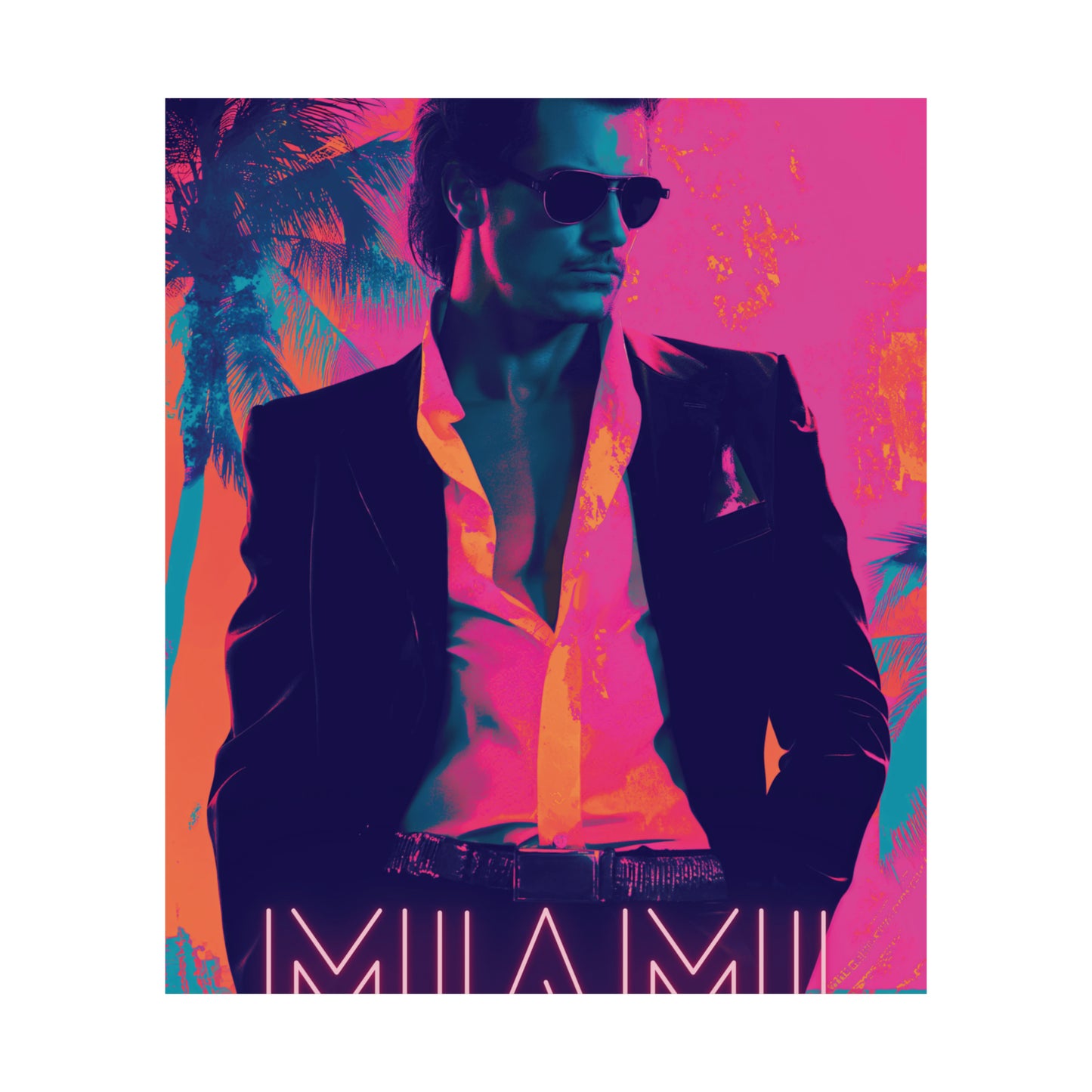 Miami 1 Matte Vertical Posters