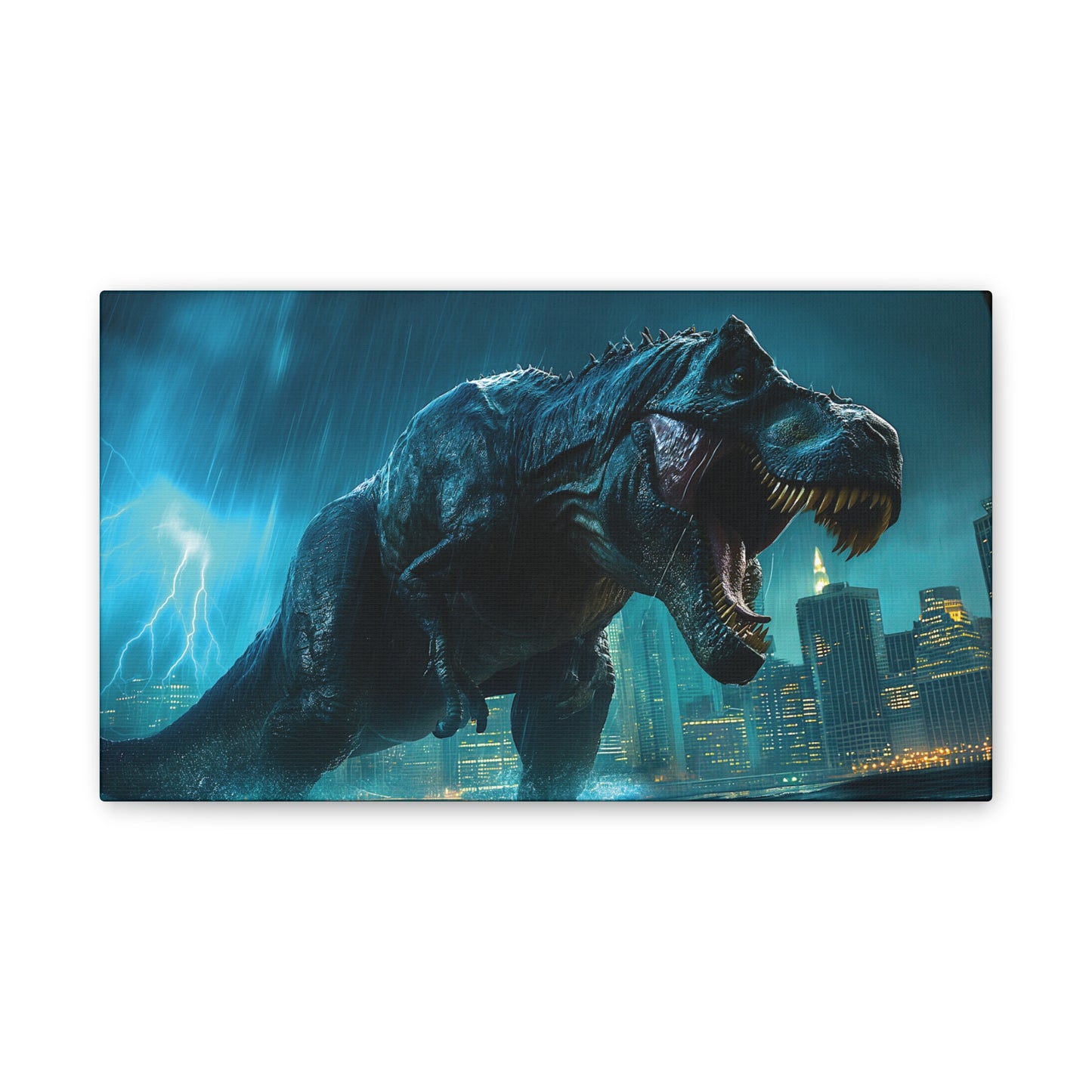 T-Rex Terror 2 Canvas Stretched, 0.75"