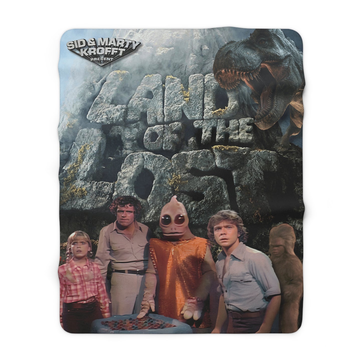 Land of the Lost Sherpa Fleece Blanket