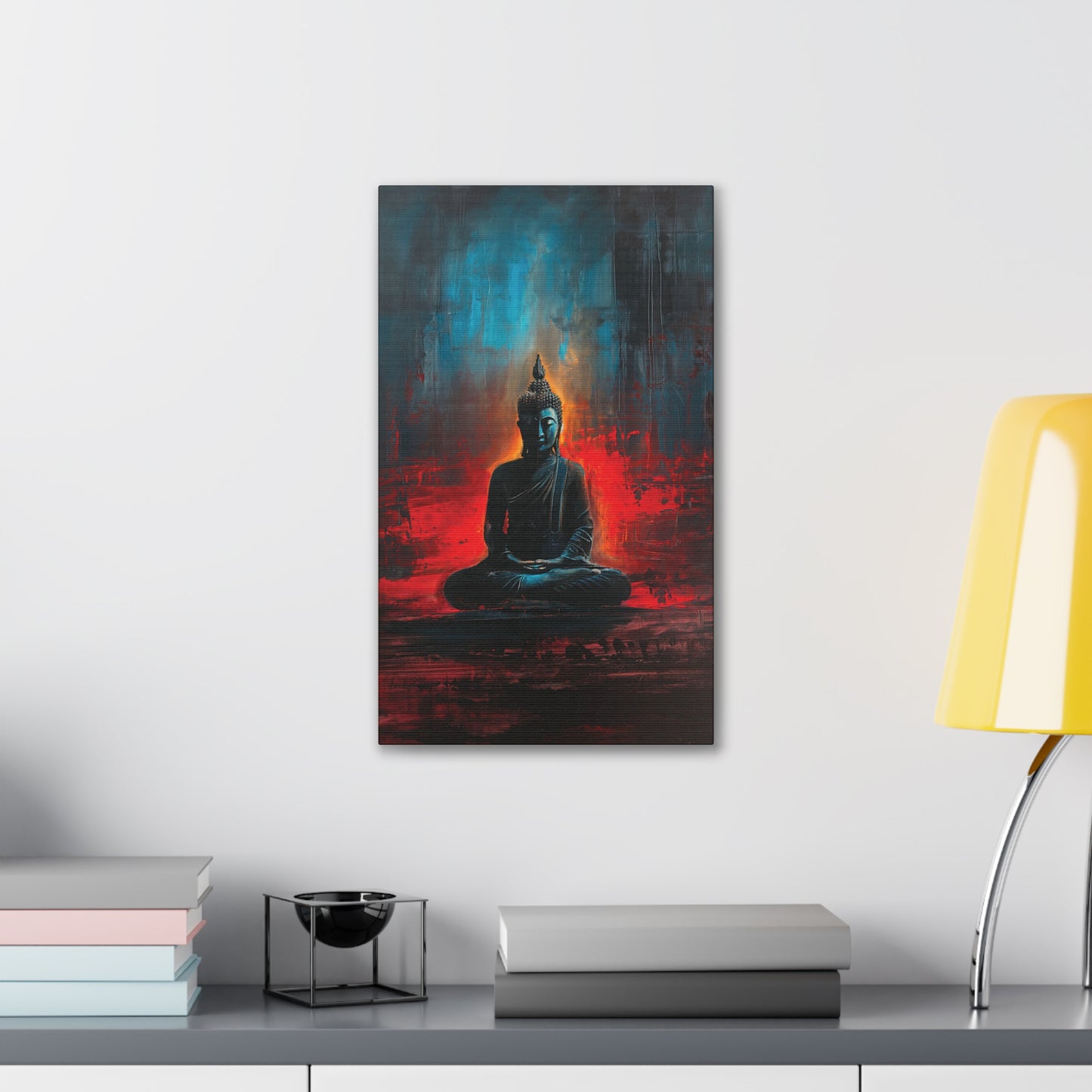 Buddha Painting Print 16 Canvas Stretched, 0.75"