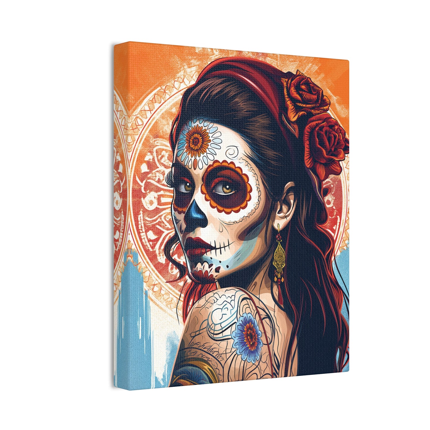 Day of the Dead 7 Canvas Stretched, 0.75"