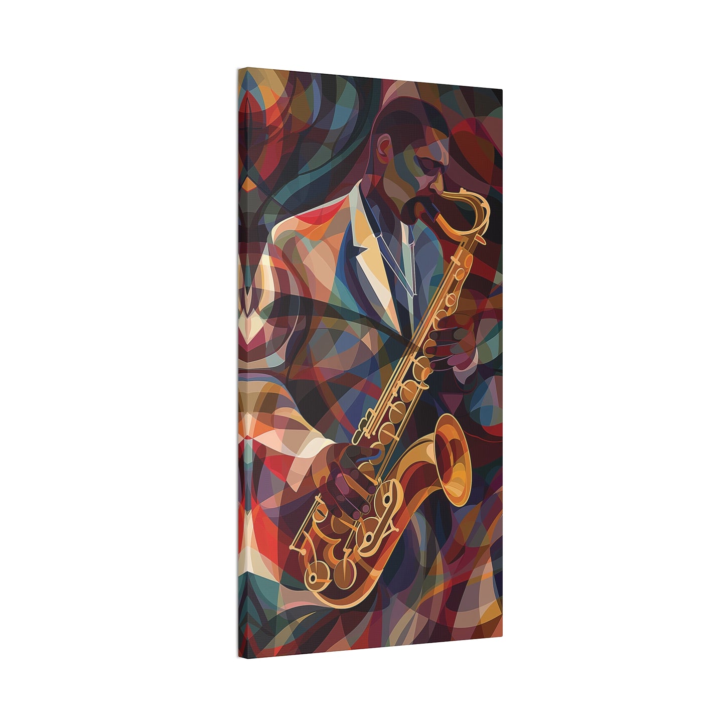 Saxophone Canvas Stretched, 0.75"