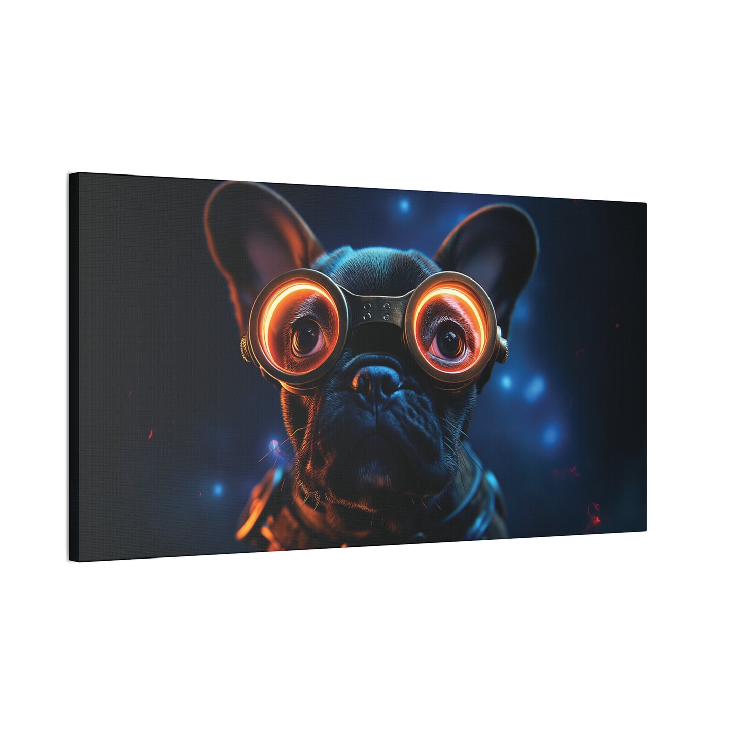 Industrial Frenchie 4 Canvas Stretched, 0.75"