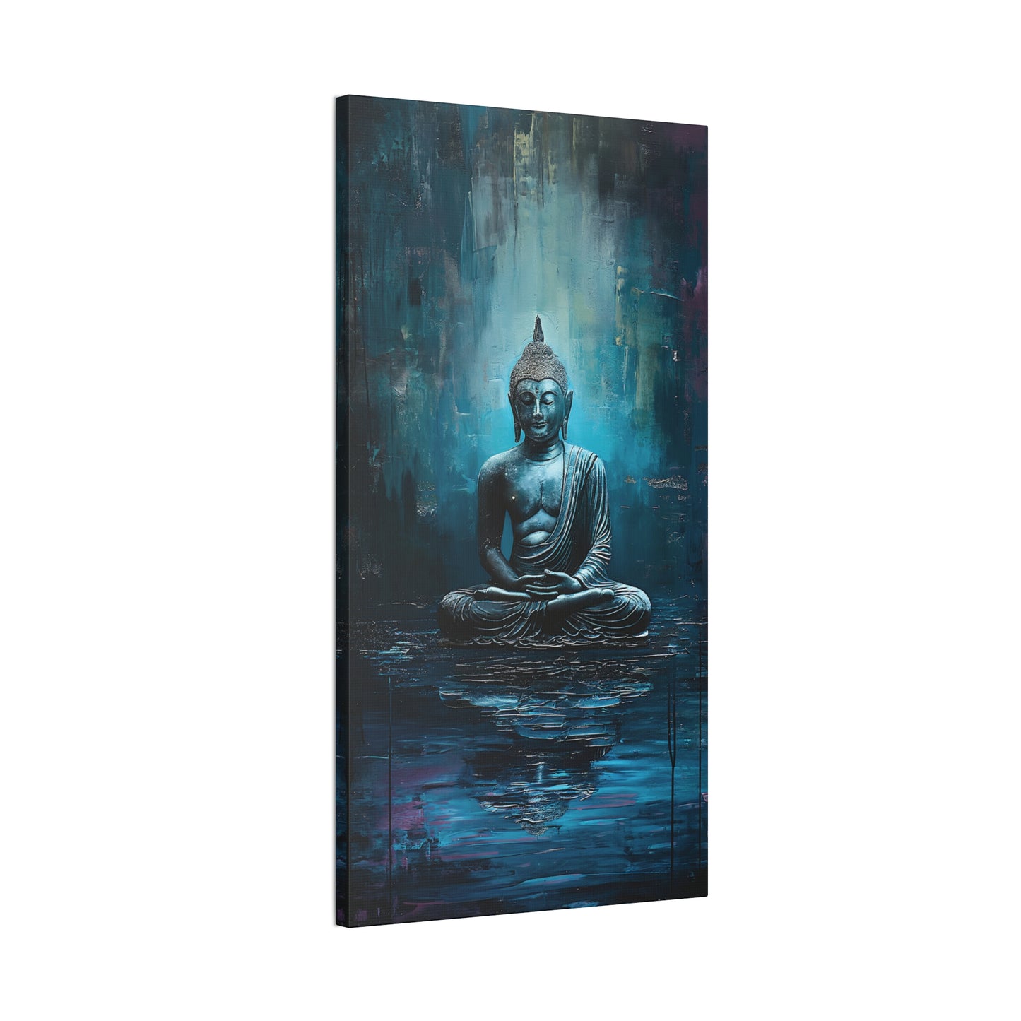 Buddha Painting Print 17 Canvas Stretched, 0.75"