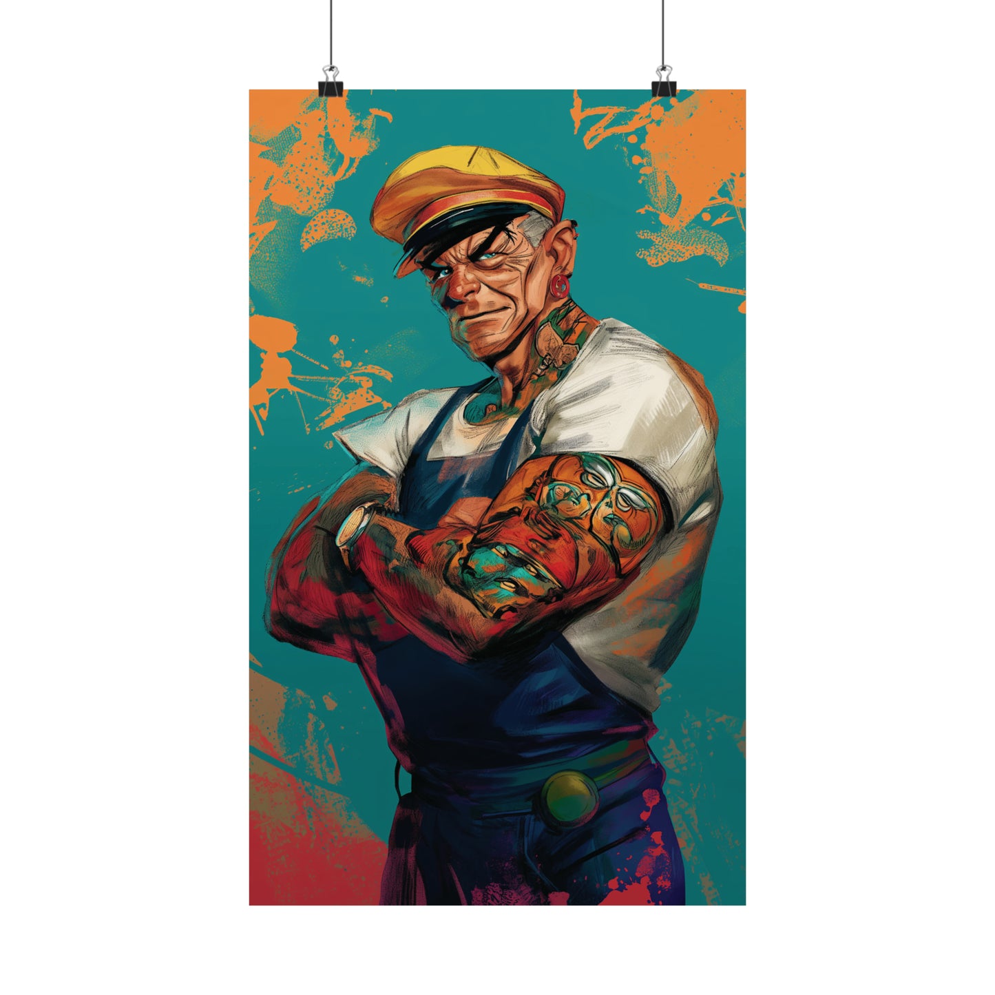 Popeye Matte Vertical Posters