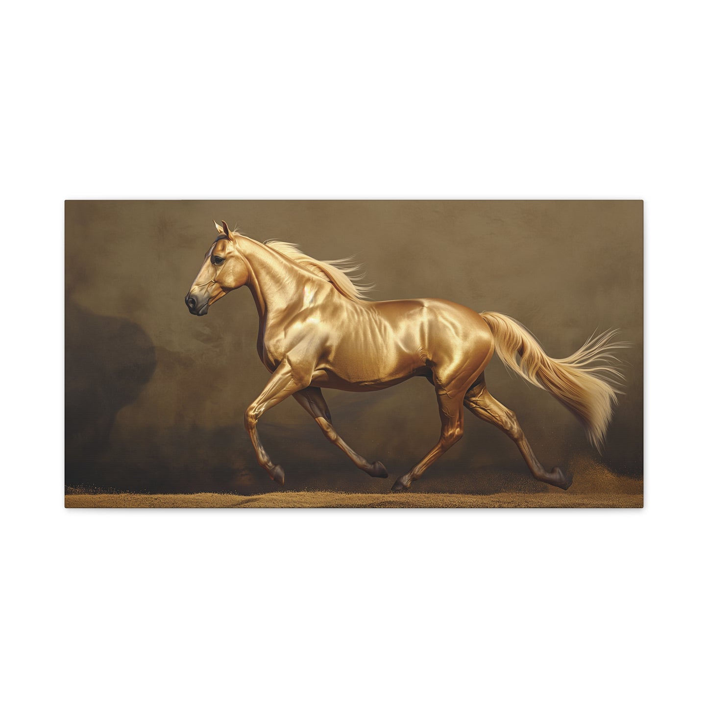 Golden Horse 1 Canvas Stretched, 0.75"