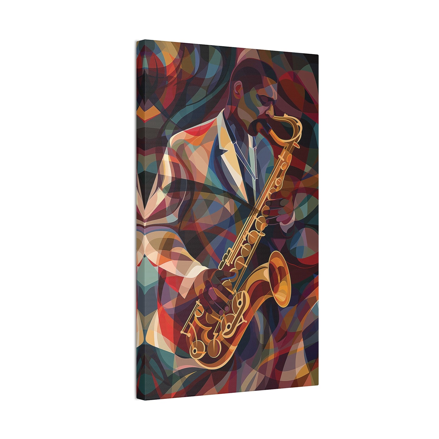 Saxophone Canvas Stretched, 0.75"