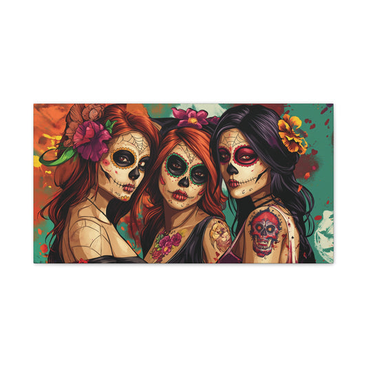 Day of the Dead 15 Canvas Stretched, 0.75"