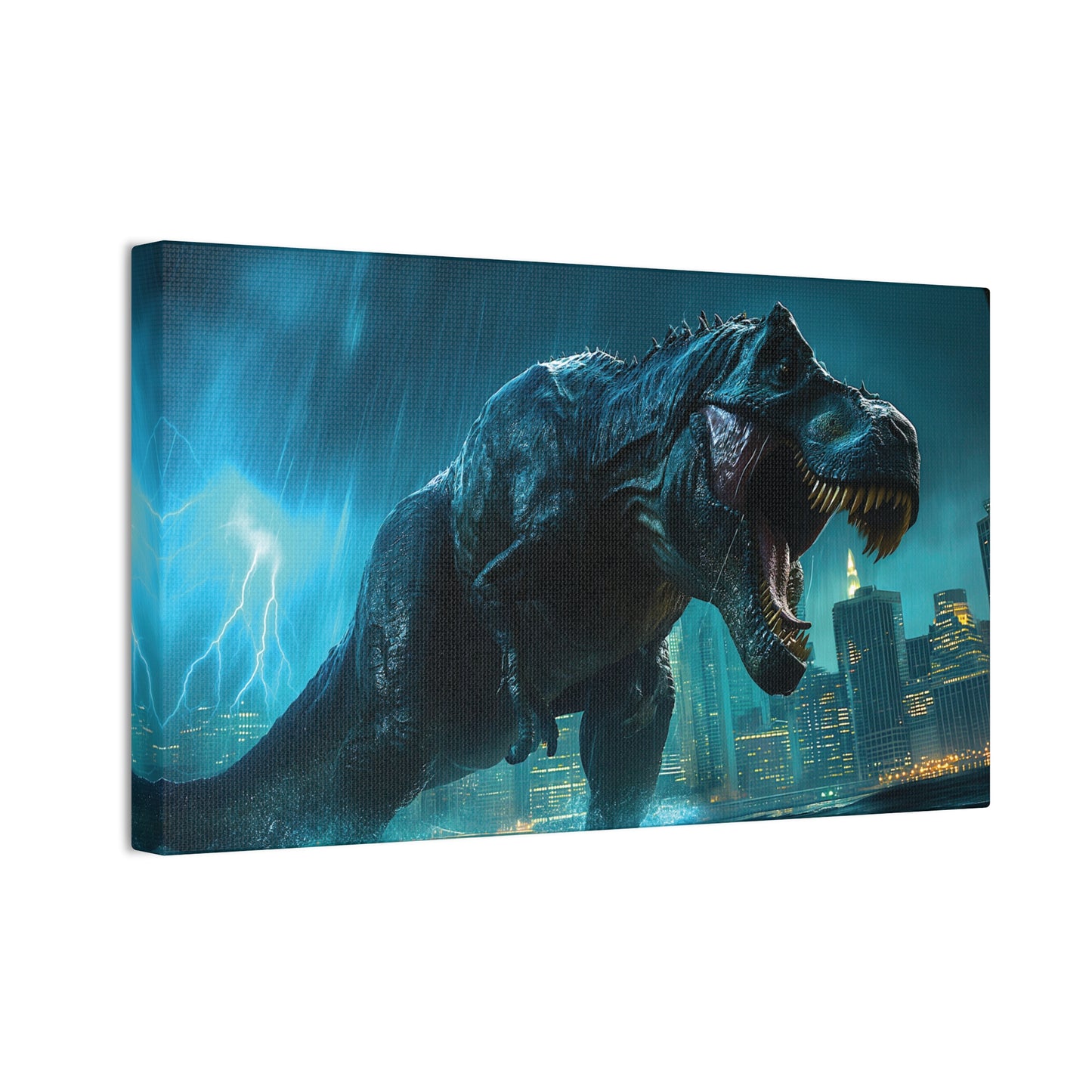 T-Rex Terror 2 Canvas Stretched, 0.75"