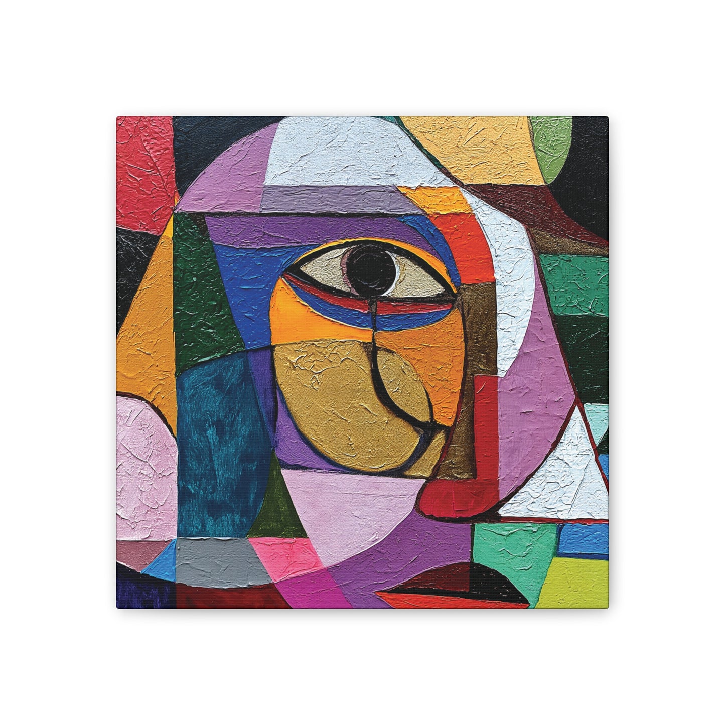 Peter Casso2 Square Canvas Stretched, 0.75"