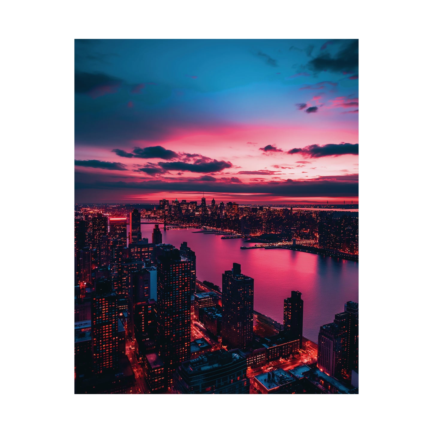 New York 3 Matte Vertical Posters