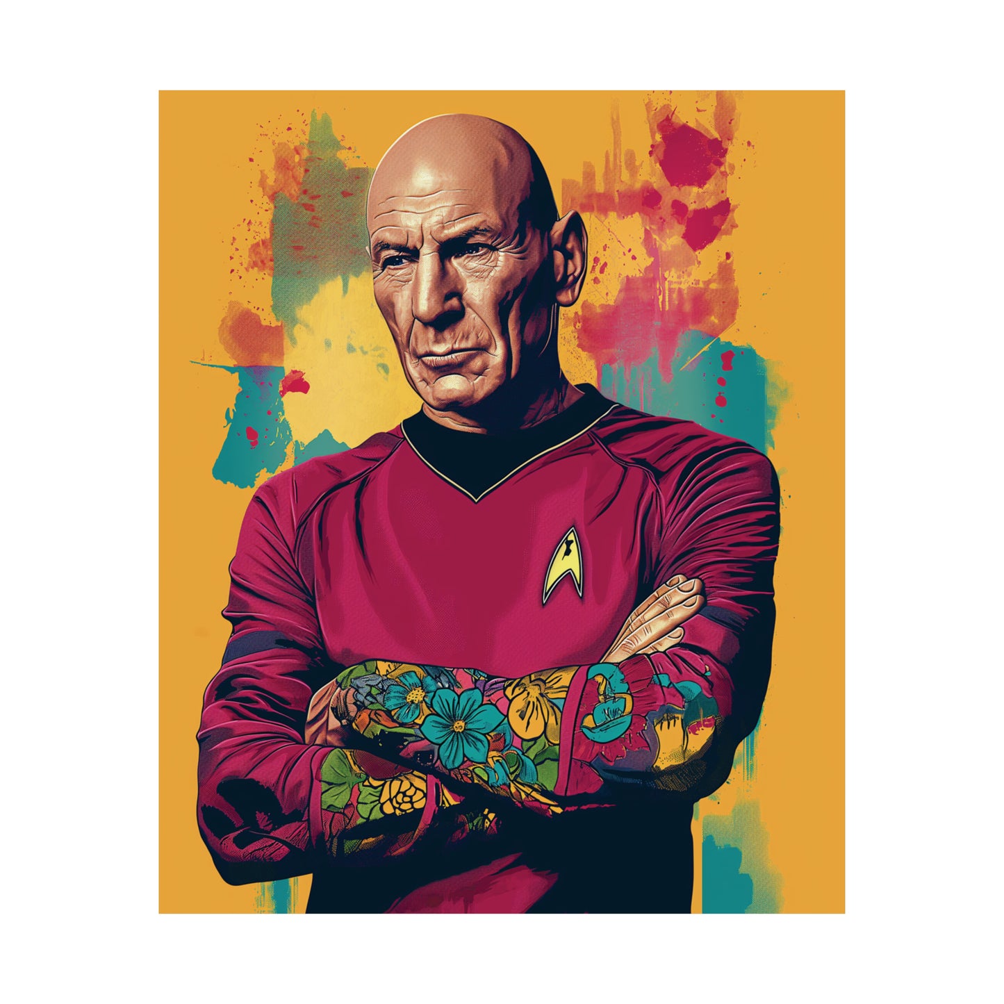 Picard 1 Matte Vertical Posters