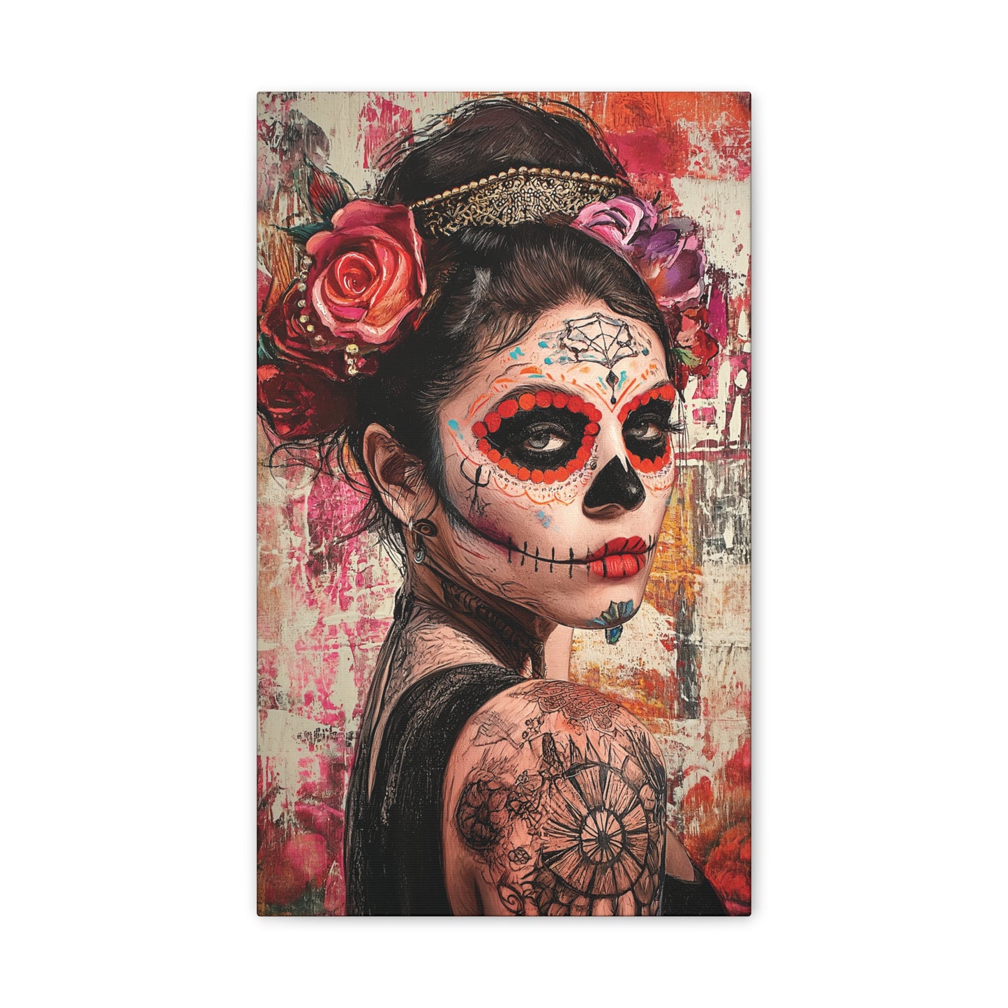 Day of the Dead 1 Canvas Stretched, 0.75"